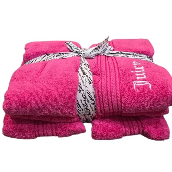 Juicy Couture Home Script Bath Towel Set - Picture 2 of 6